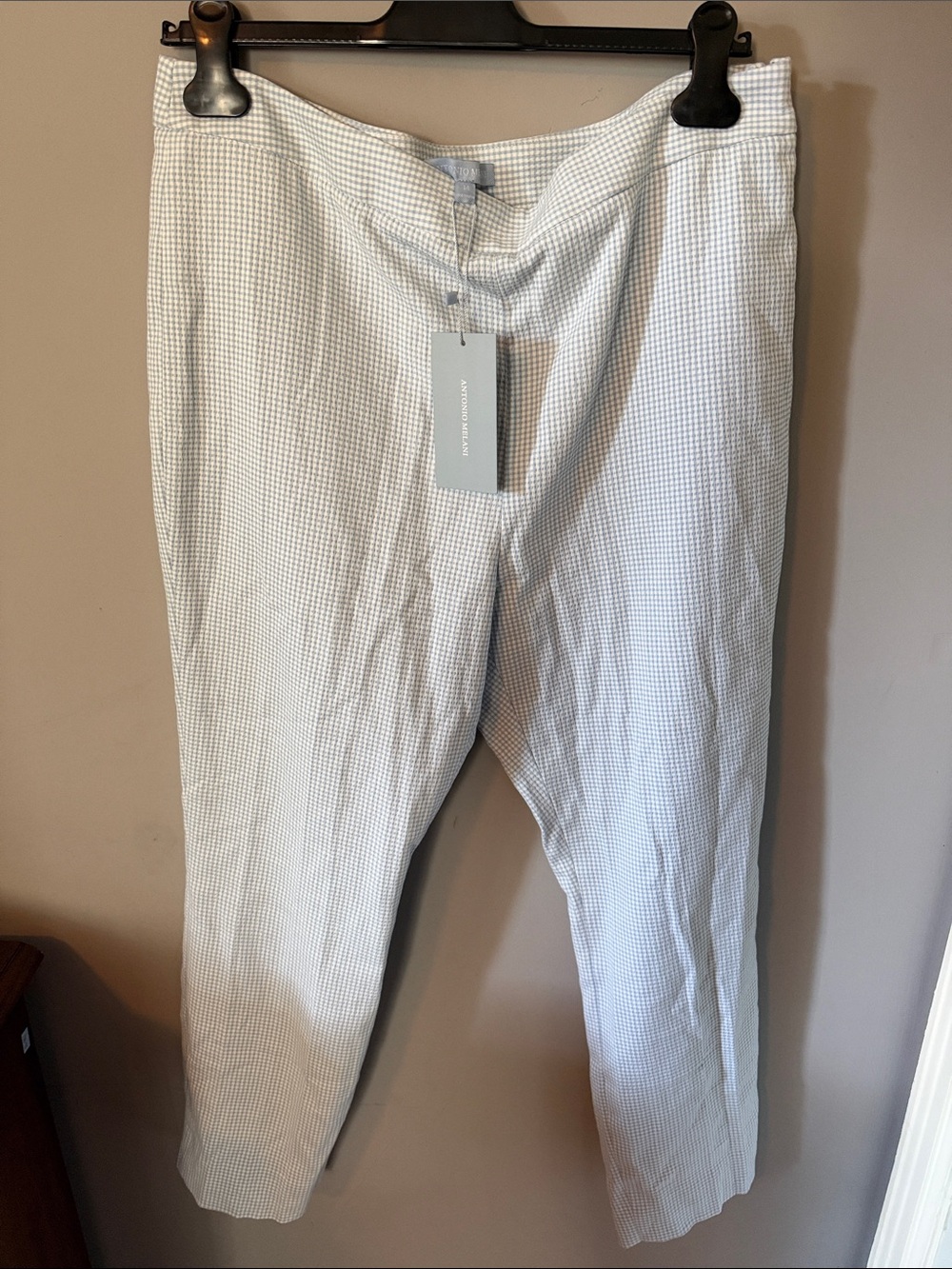 ANTONIO MELANI White and Blue pants